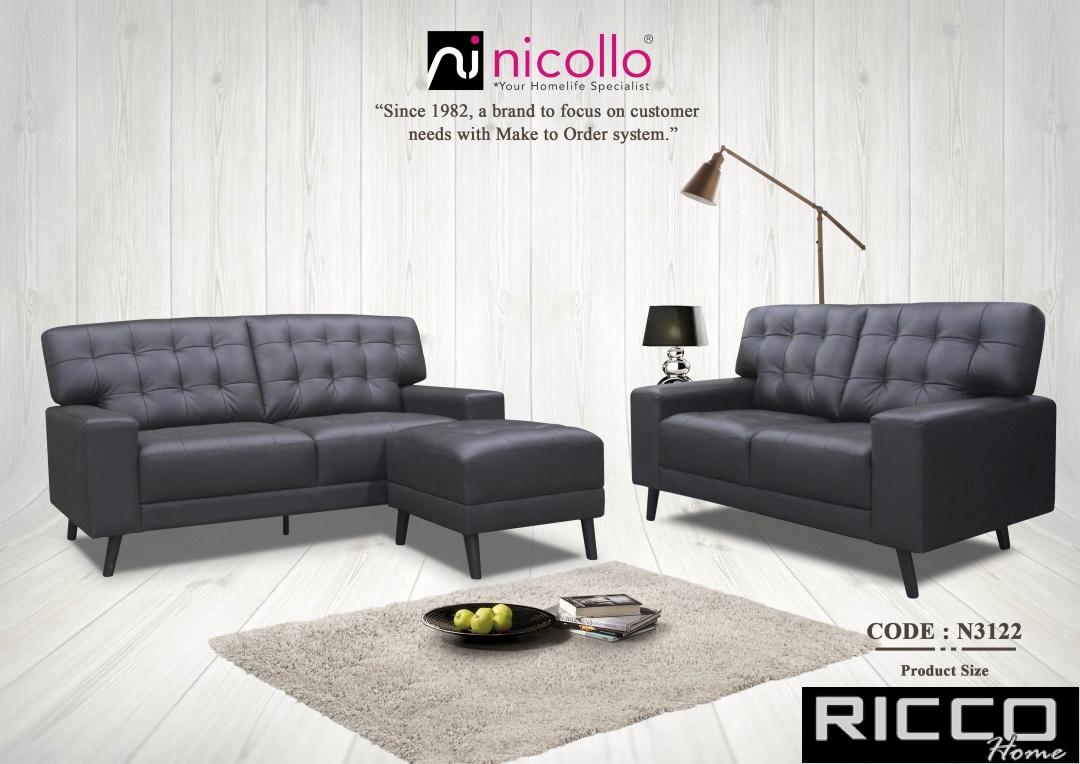 SOFA 2+3 STOOL SEATER - N3122