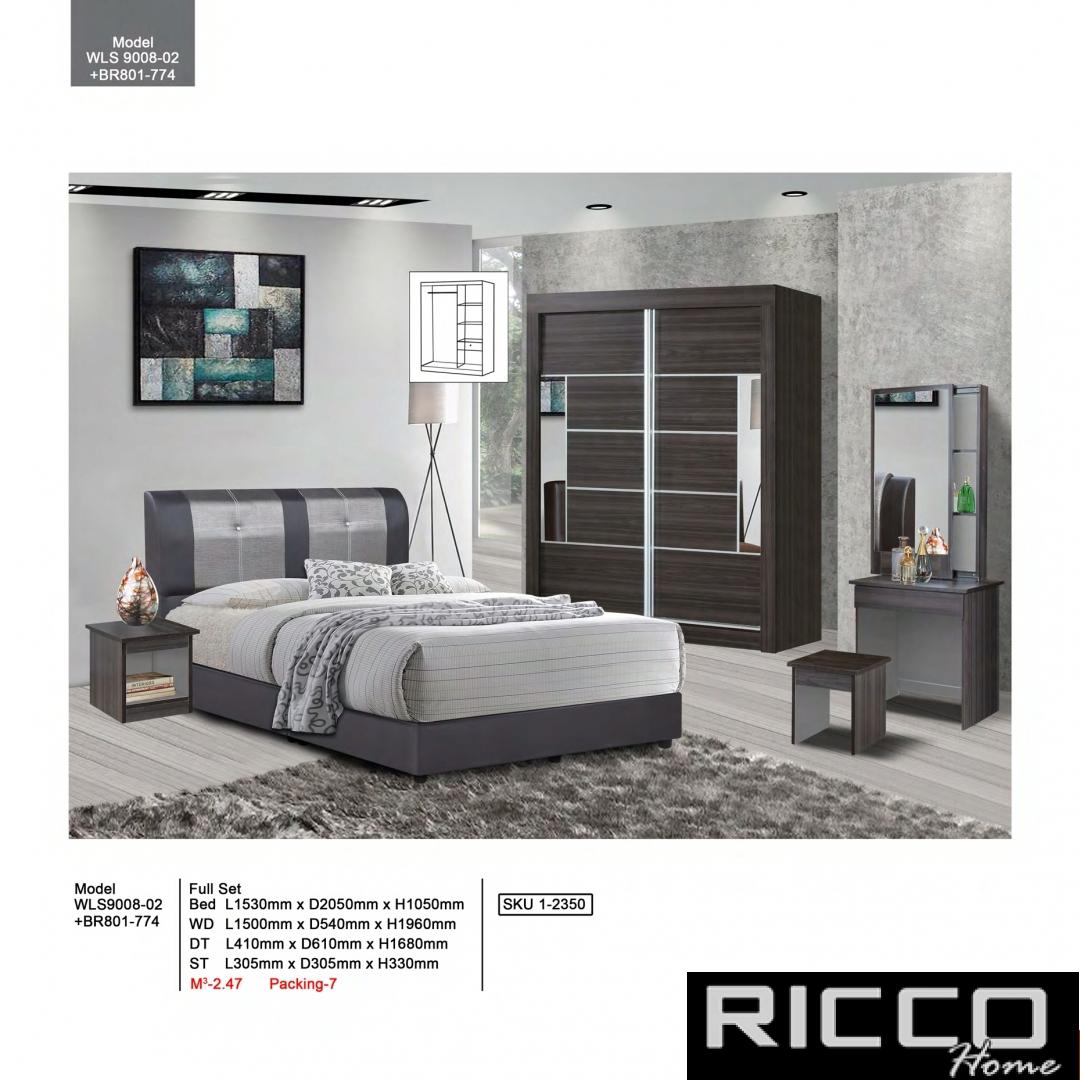BEDROOM SET - WLS9008-02 + BR801-774