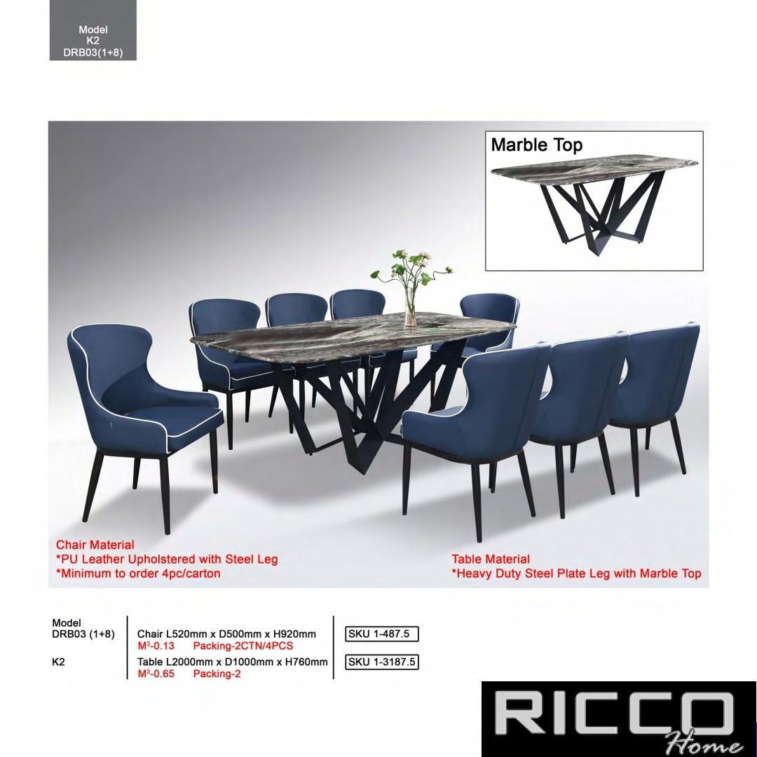 DINING SET8 DRB03