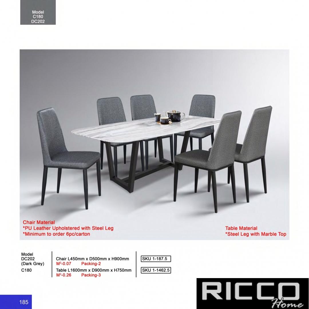 DINING SET6 C180