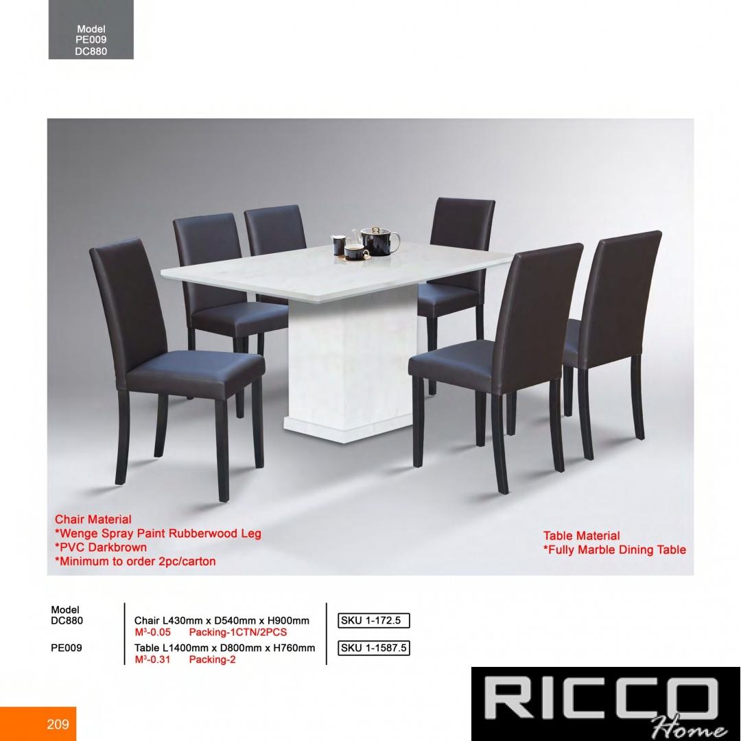 DINING SET6 PE009