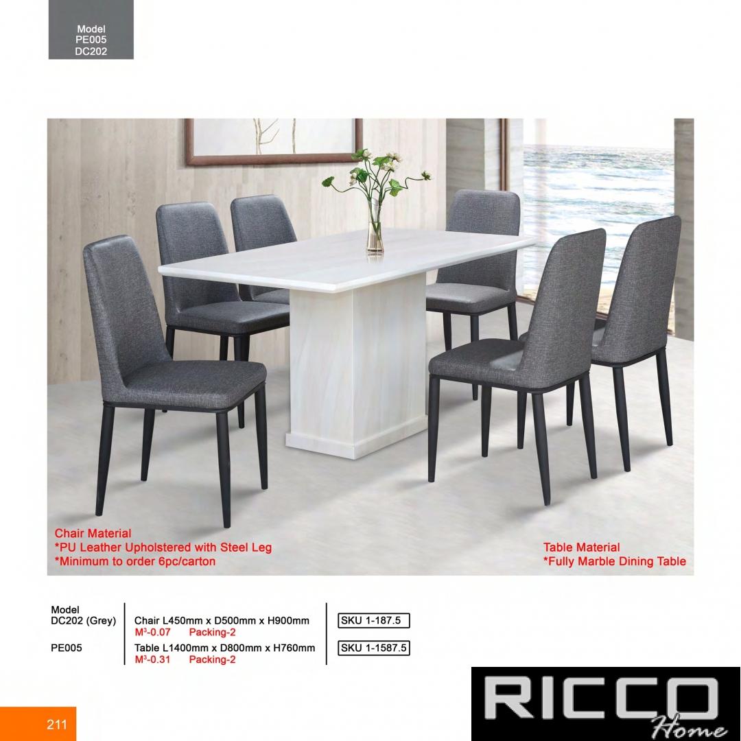 DINING SET6 PE005
