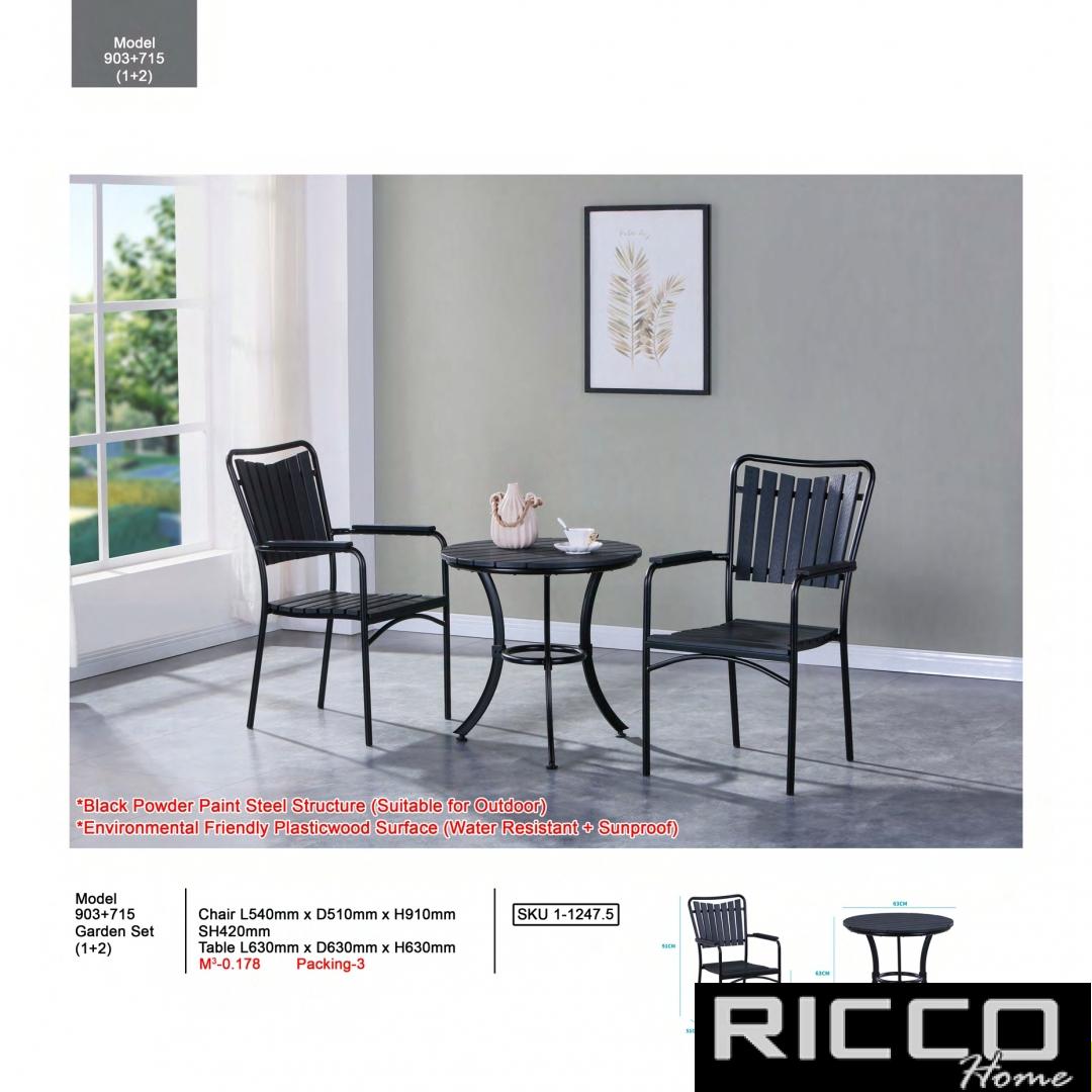 GARDEN SET 2 SEATER - 903+ 715