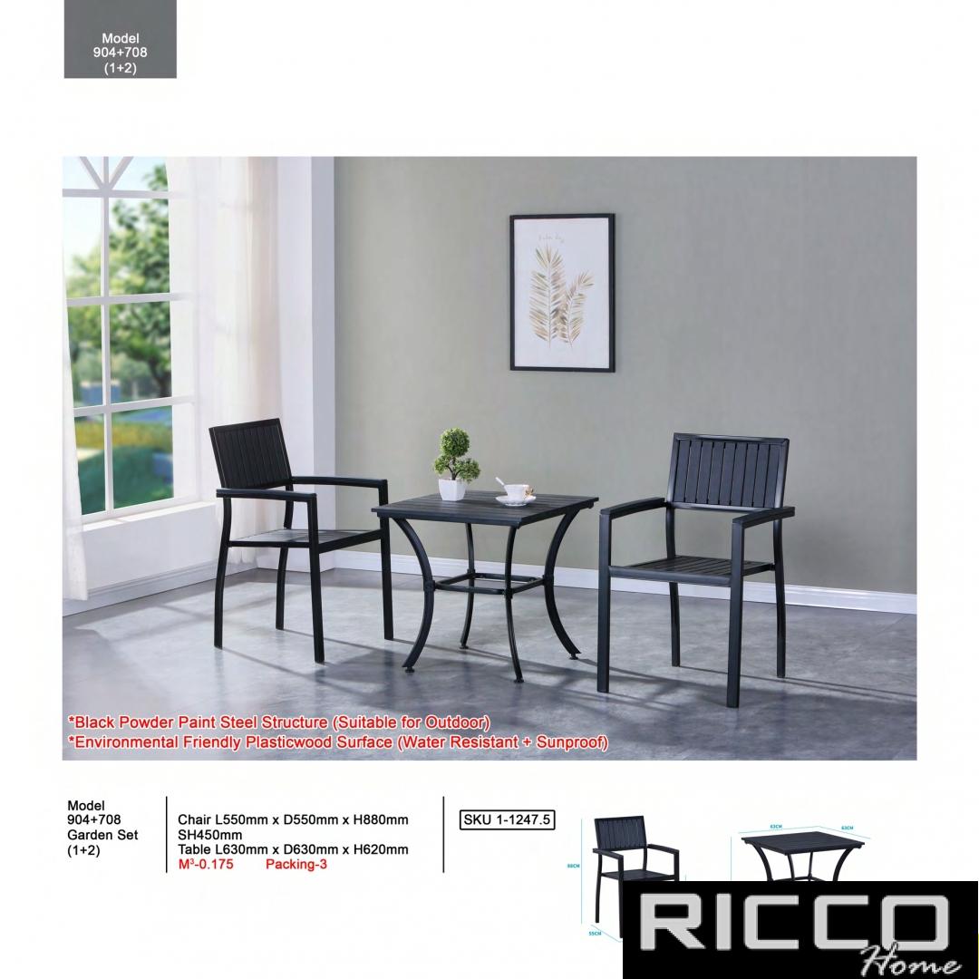 GARDEN SET 2 SEATER - 904+708