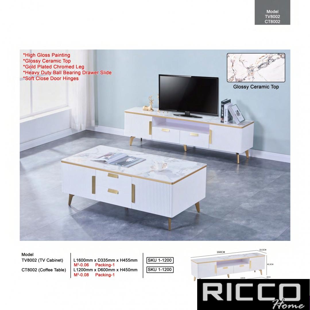 TV CABINET & COFFE TABLE - TV8002 & CT8002