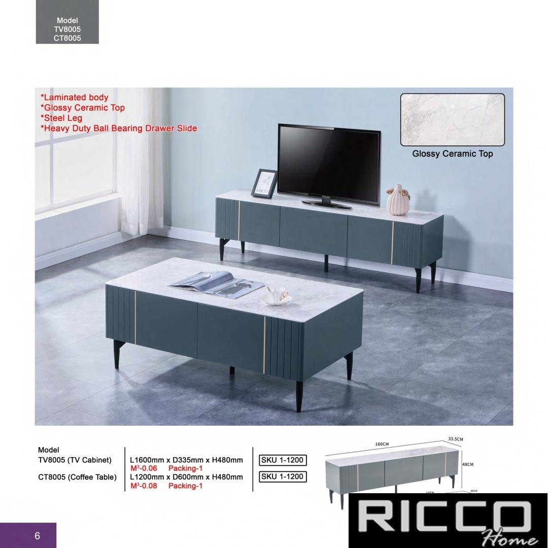 TV CABINET & COFFE TABLE - TV8005 & CT8005