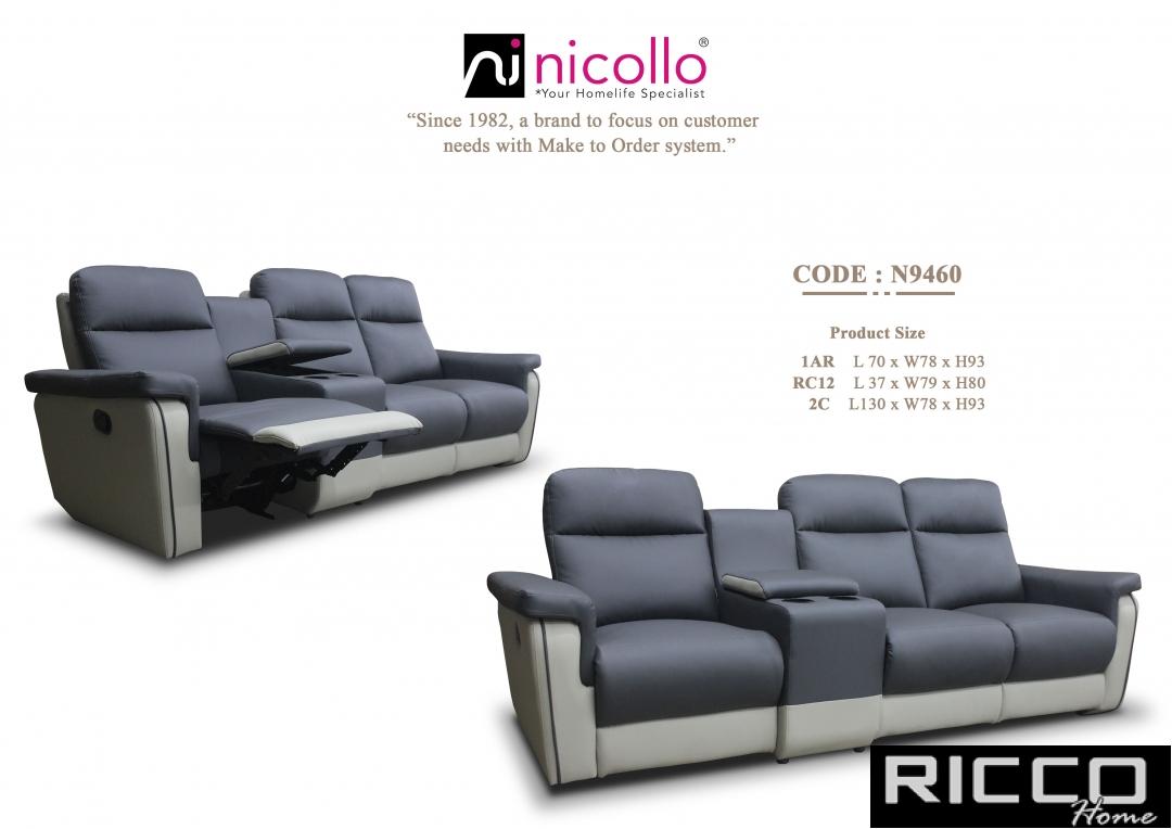 1RECLINER+2 NORMAL SEAT SOFA-N9460